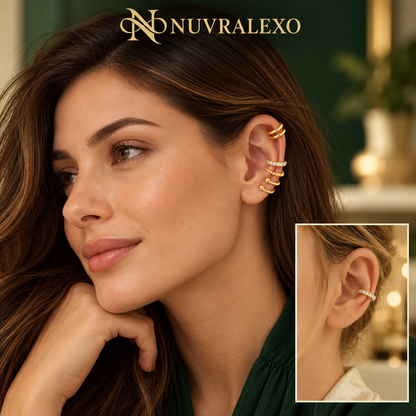 Nuvralexo® Gold Ear Cuff Set — 8 Pieces