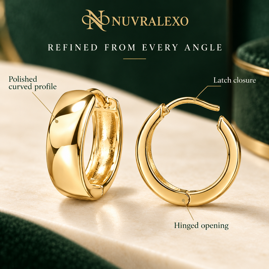 Nuvralexo® Mini Gold Huggie Hoop Earrings