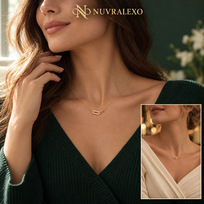Nuvralexo® Interlocking Link Pendant Necklace