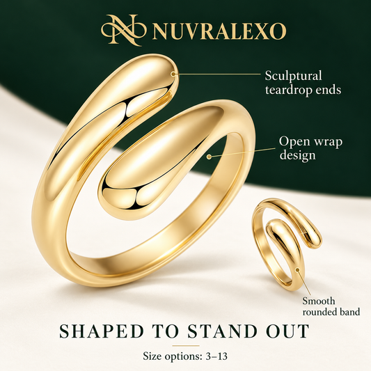 Nuvralexo® Gold-Tone Twisted Dome Ring