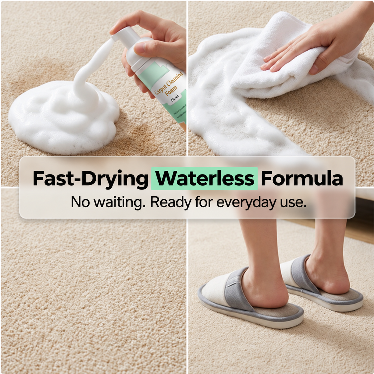 🆙 50% OFF – Waterless Carpet Stain Remover – Removes Wine, Coffee & Pet Stains in No Time!